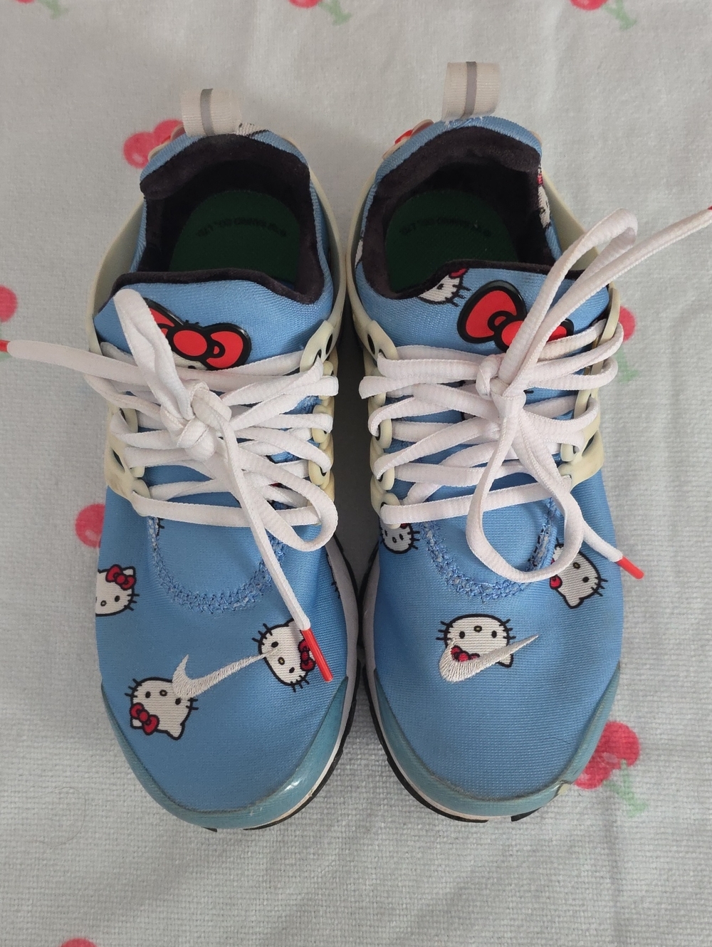 Nike Kids Blue Hello Kitty Graphic Sneakers with White Laces